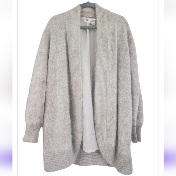 Eddie Dassin Sweaters - EDDIE DASSIN vintage rabbit hair/lambswool cardigan sweater, size L